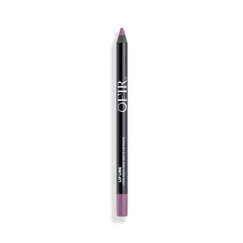 Matte lip pencil with a sleek black design and a soft mauve tip, labeled "OFR Offir Lip Line."