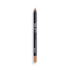 Matte lip pencil in a sleek black casing with a neutral beige tip, designed for long-lasting wear.
