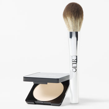 OFIR bundle including The Cloud Powder Brush and Press & set in a fair nude, powder shade.