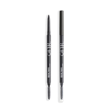 OFIR Brow Trace Precision Browliner in shade Espresso, showing the black color with one pencil open to reveal the tip and the other capped