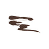 Product swatch of a dark brown, glossy liquid brow tonic