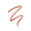Peach-colored makeup swatch on a white background, showcasing its creamy texture and smooth application.