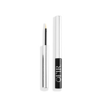 A sleek liquid eyeliner with a metallic cap and a precision brush applicator, featuring the brand's logo on the black base.