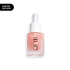 Limited edition OFIR serum in a frosted pink bottle with a white dropper cap.