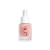 serum bottle with a frosted coral hue and a dropper cap, featuring the brand name "OFIR".