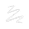 white eye liner pencil stroke  on a white background