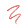 Peach-colored makeup crayon swatch on a white background, showcasing a creamy texture and smooth application.