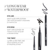 Long-lasting, waterproof eyeliners featuring easy-glide, creamy application, a soft tip for smooth edges, and a 1.5 mm ultra-fine twistable line.
