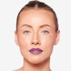 Full face make up look showcasing a mauve lipstick 