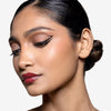 Full face make up look showcasing a 
black eye liner