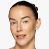 Full face make up look showcasing a terracotta lipstick 