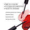 Rich color and ultra-hydrating matte finish lip products, featuring longwear, weightless formula, transfer-proof and water-resistant properties with precise application.