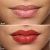 before and after lip gloss applied