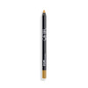 Waterproof eye pencil with a sleek black casing and a gold tip, ideal for precise eye makeup application.