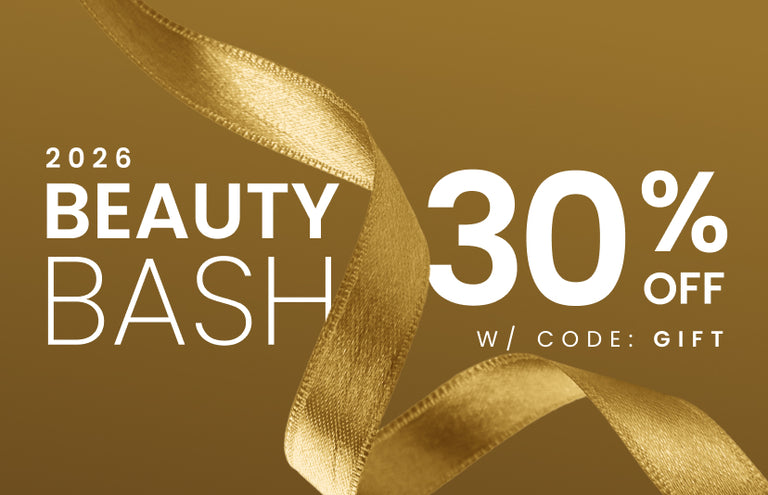 Promotional Banner. Text reads "2026 BEAUTY BASH 30% OFF WITH CODE: GIFT" 