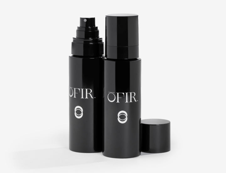 two black OFIR Ever Set bottles with caps displayed on white background