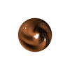 A swirl of rich, glossy chocolate brown cream with highlights and smooth texture.